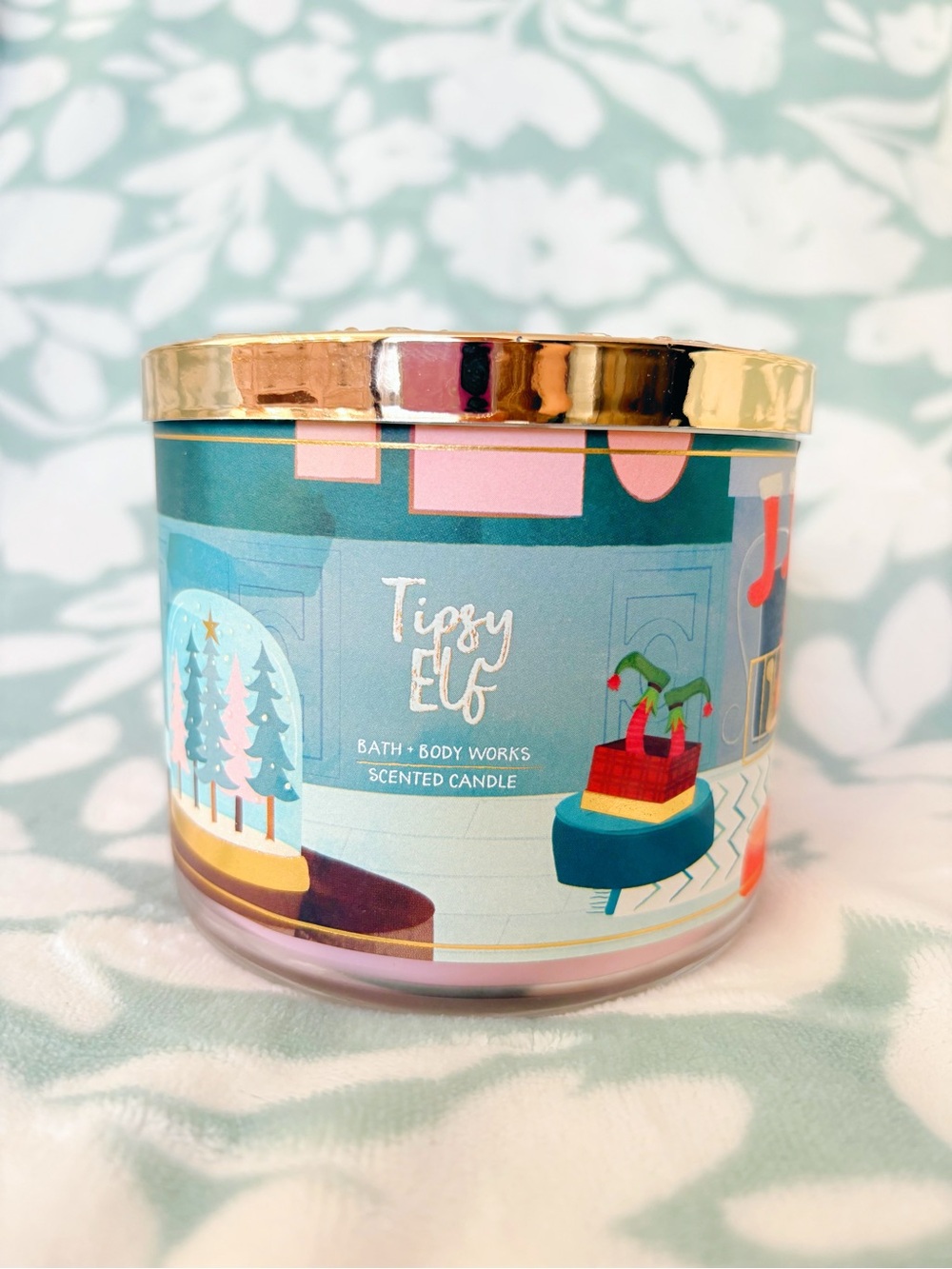 Bath & Body Works Tipsy Elf 3-Wick Candle 🎄💕